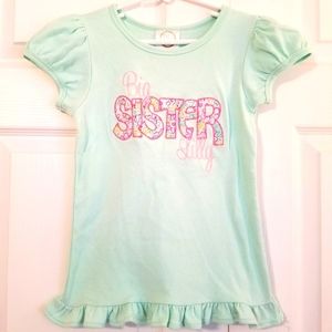 4 for $25! Big Sister "Lilly" Monogrammed Shirt